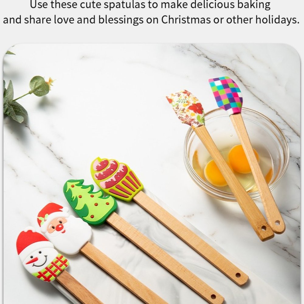 Premium quality Highly Heat Resistance Non-Stick Silicone Baking Spatula Set wit